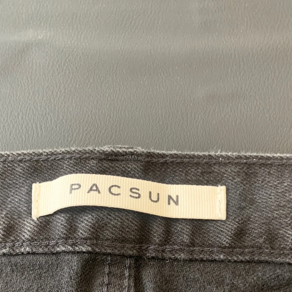 PacSun Stacked Skinny Jeans 36x32 Distressed Black Wash